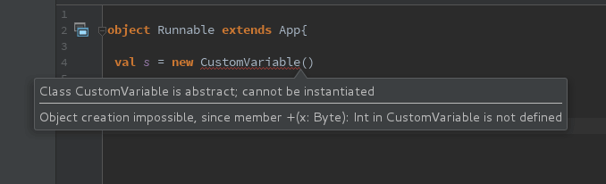 Abstract class error
