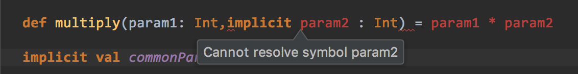 Implicit second param error