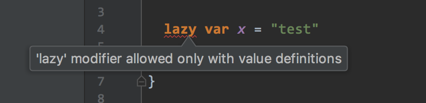 Lazy var error