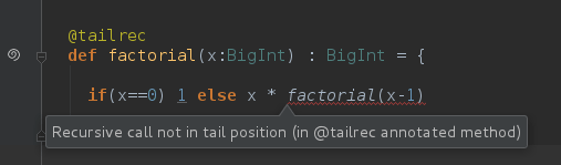 Tail rec error