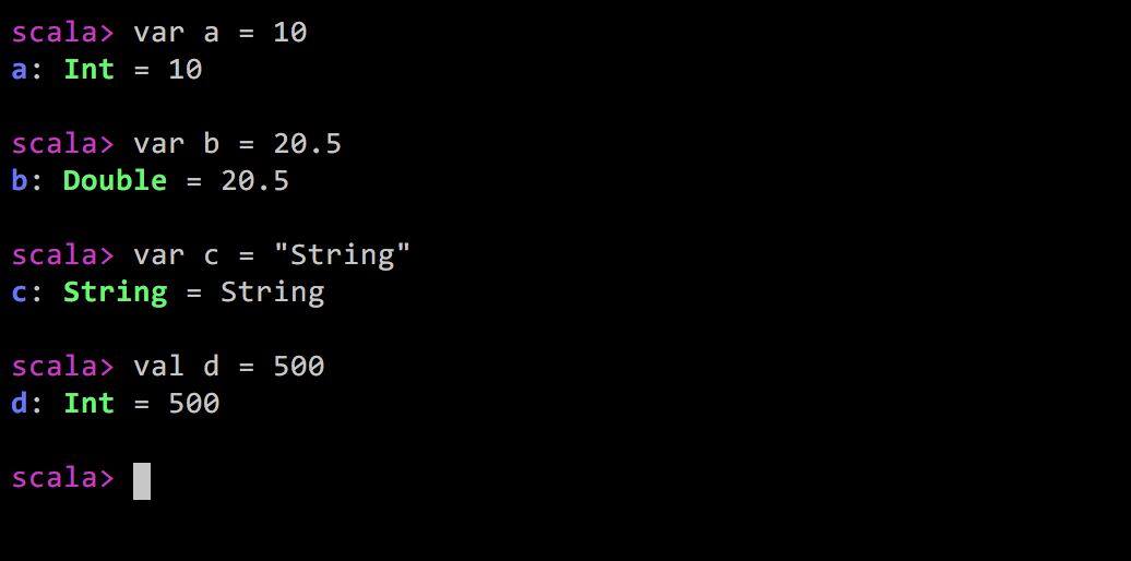 Scala type inference