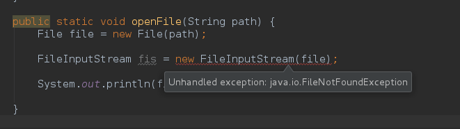 Checked exception
